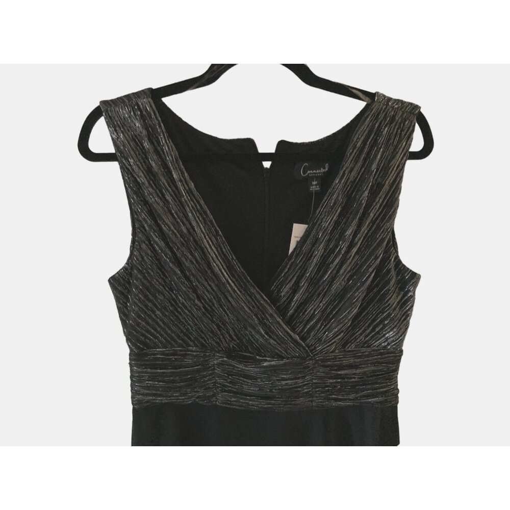 NWT Connected Petite Sleeveless V-Neck Metallic Jumpsuit 6P - Picture 3 of 10